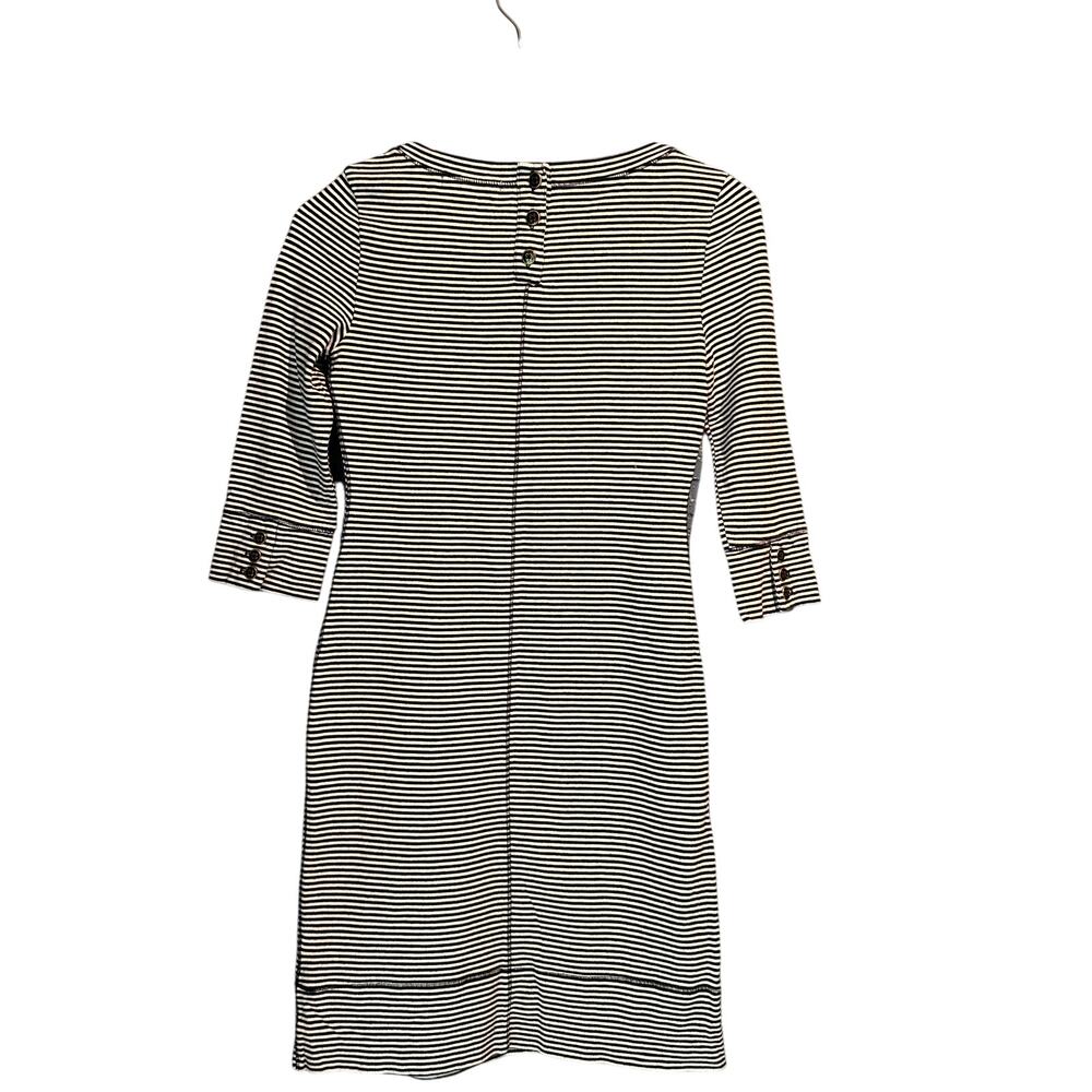 Banana Republic XS Knit Striped Mini Micro Dress Minimalist Coastal Nautical - Picture 2 of 10